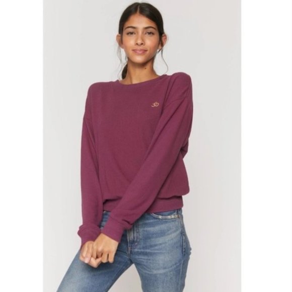 NWT Spiritual Gangster Om Malibu Soft Purple Pullover relaxed Crew Neck size XS - Picture 16 of 16
